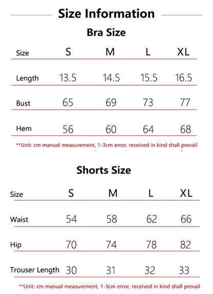 Conjunto deportivo de dos piezas Ctenkevet para mujer: incluye sujetador sin tirantes, top corto y ropa de gimnasio.