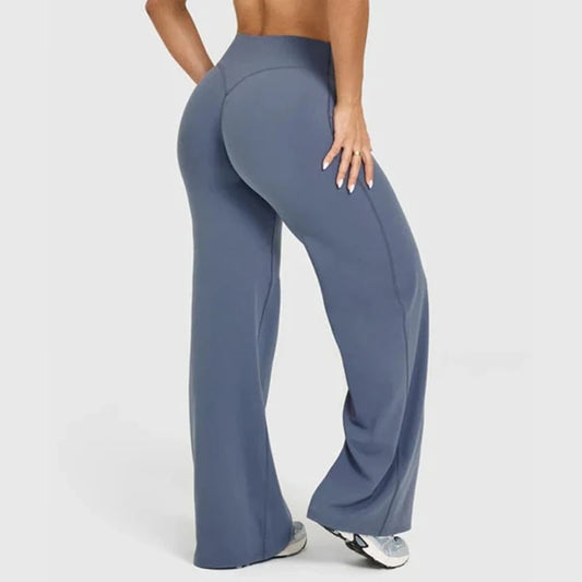 Pantalones rectos de tejido ultrasuave tipo mantequilla para mujer, pantalones de yoga de talle medio, mallas deportivas de tacto natural, leggings de pilates, pantalones deportivos para correr.
