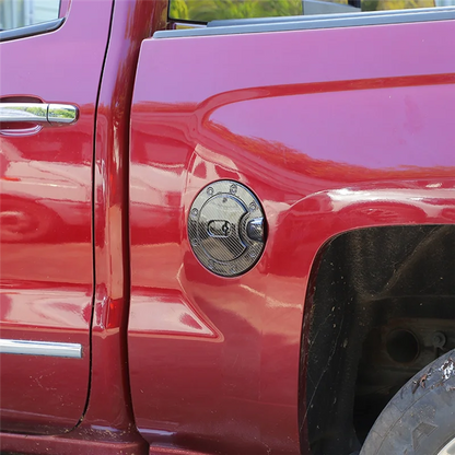 Embellecedor de cubierta de tanque de gasolina, accesorio ABS para Chevy Silverado/GMC Sierra 2014-2018 (A65M)
