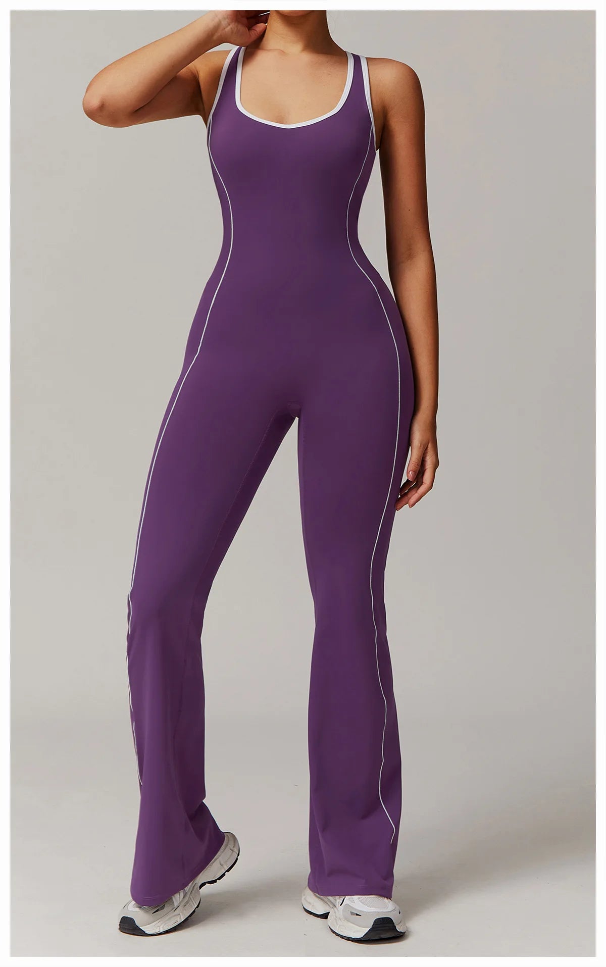 Conjunto de ropa deportiva de yoga con espalda cruzada para mujer, monos de una pieza con bloques de color, monos deportivos sin mangas, conjunto de gimnasio