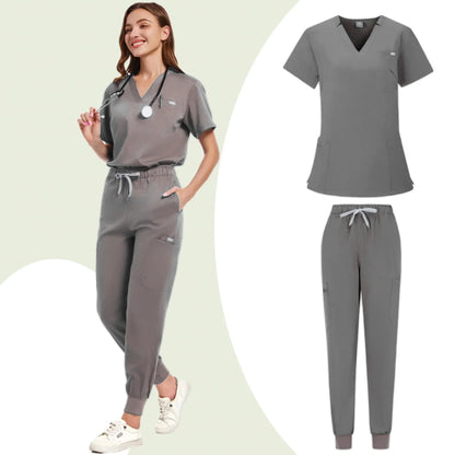 Uniformes de salón de belleza, uniformes de spa de manga corta para mujer, uniformes de dentista, enfermeras, uniformes médicos, ropa de trabajo
