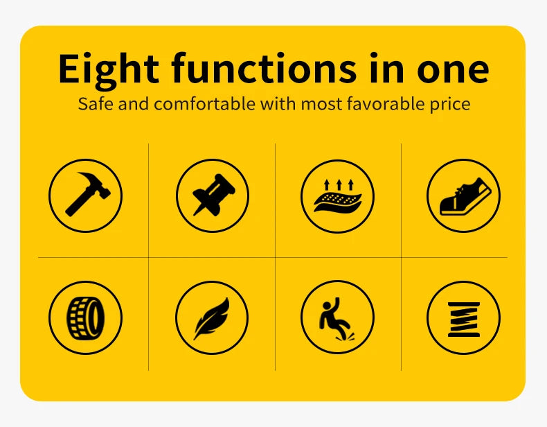 Zapatos de seguridad nuevos con botón giratorio para hombre, zapatos de trabajo antiimpacto y antiperforación, zapatos deportivos de moda para hombre y zapatos de seguridad profesionales.