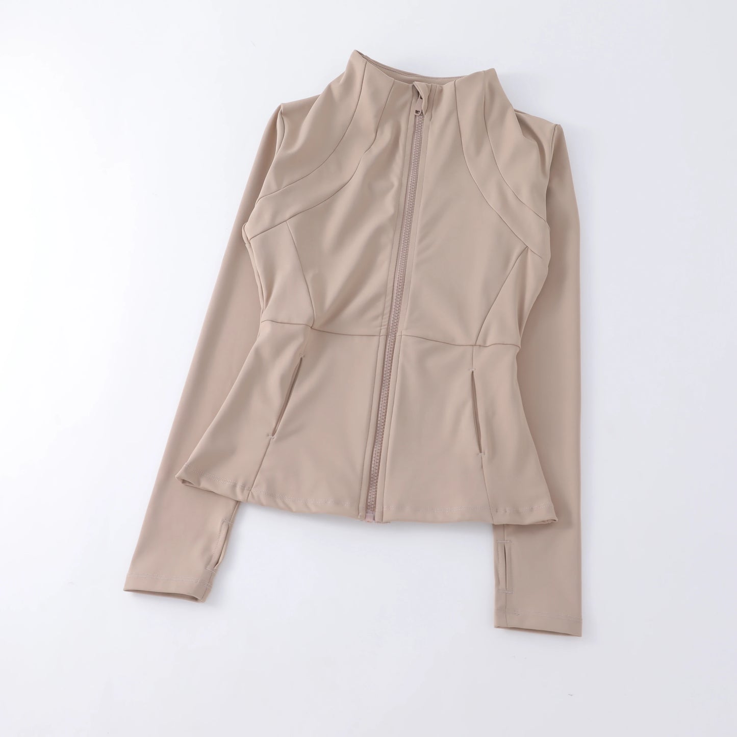 Chaqueta deportiva para mujer, camiseta de yoga, ajustada, de manga larga, para correr, pilates y fitness