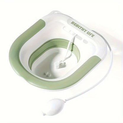 Lavabo de asiento plegable para mujeres embarazadas, ideal para el hogar, para el baño de glúteos, ginecológico, posparto y lactancia.