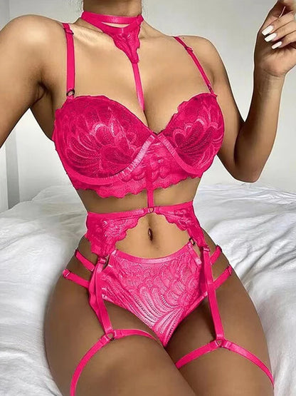 Body de encaje, lencería bordada, diseño hueco, translúcido, vestido sexy para mujer, espalda descubierta, con tirantes, sin mangas.