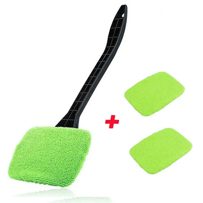 Kit de cepillo limpiador de ventanas de coche con mango largo, herramienta de lavado de parabrisas, limpiaparabrisas interior, accesorios para coche