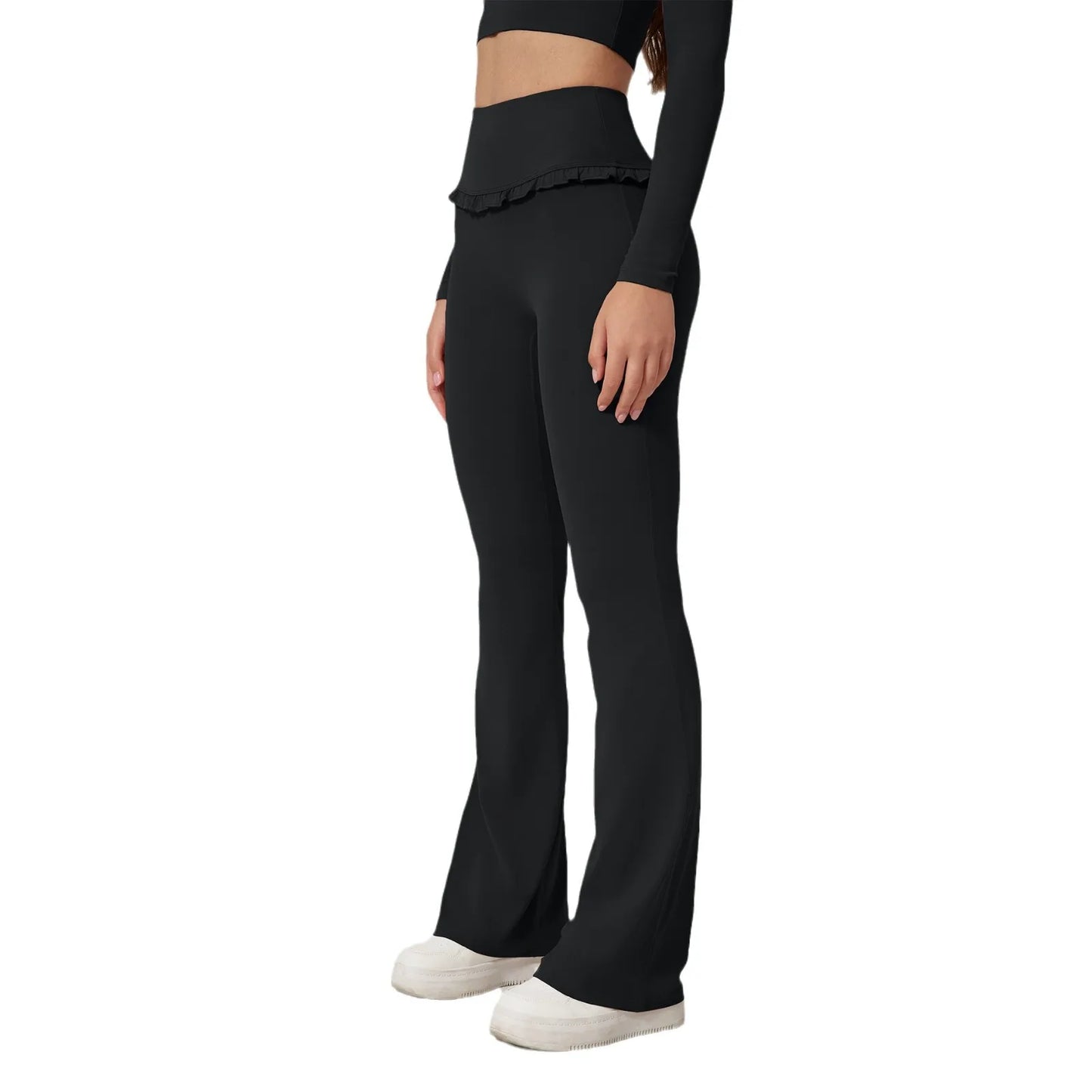 Pantalones deportivos rosas para mujer Cloud Hide Leisure, ideales para entrenamiento en casa, yoga, gimnasio, fitness, correr, con cintura alta y estilo urbano.