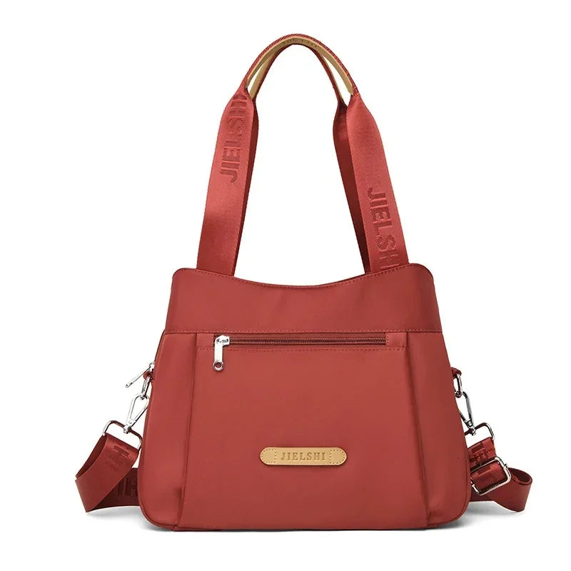 Bolso bandolera de nailon impermeable de moda, bolso informal para ir de compras o de viaje, bolso de mano Jietrans de nuevo estilo, bolso de un solo hombro.