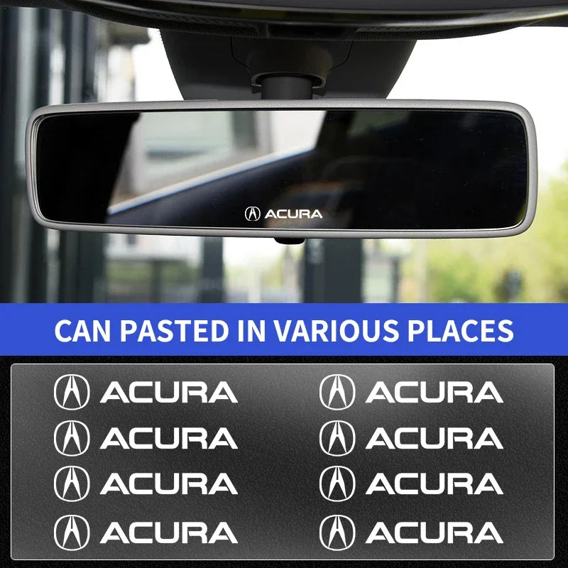 Pegatinas para el interior del coche, calcomanías de control central, emblema, insignia, estilo de coche para Acura RDX, Integra, TLX, CDX, MDX, RDX, ZDX, accesorios para coche.