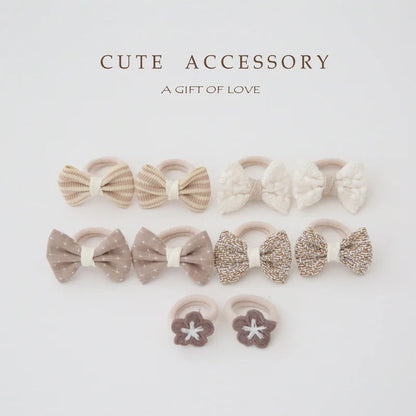 Accesorios para el cabello para niñas, lindas cintas para el cabello, linda cuerda para el cabello, 10 piezas/lote, pinzas elásticas para el cabello para niños.