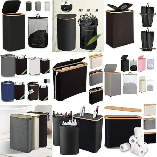 Cesta de tela Oxford de gran capacidad para ropa sucia, impermeable, plegable, para uso doméstico, cesta de almacenamiento ordenada para organizar el hogar.