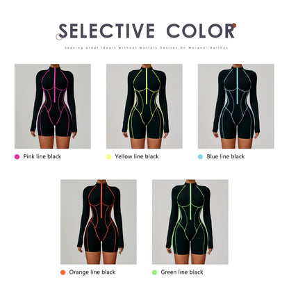 Mono deportivo de mujer Hearuisavy, de alta intensidad para fitness, casual, sin espalda, para yoga, de una pieza, de secado rápido, para gimnasio y entrenamiento.