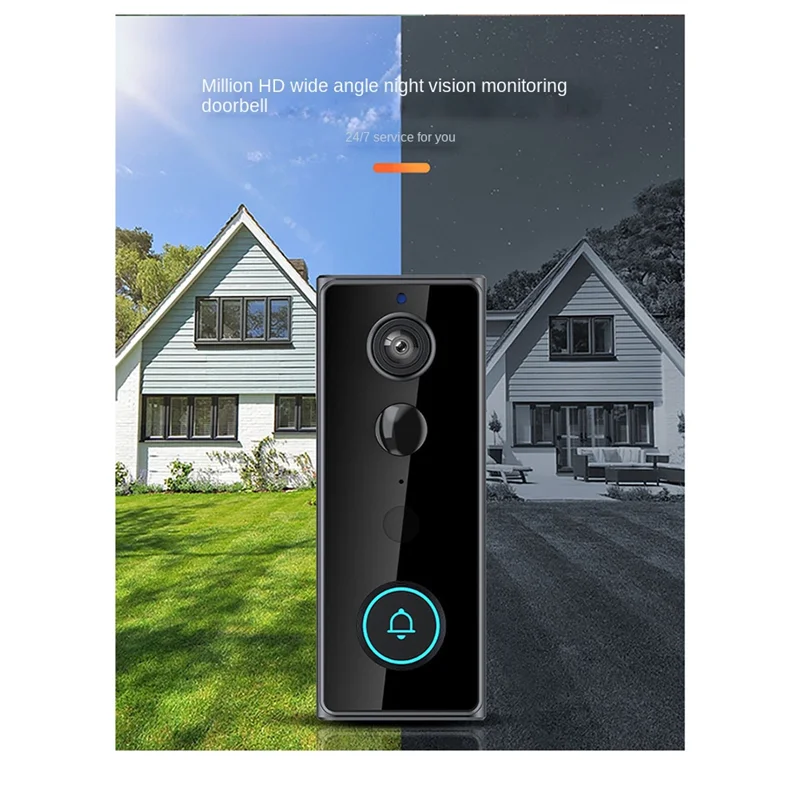 Videoportero inalámbrico para exteriores A96Z con timbre, visión panorámica de 180°, vídeo 2K, sin suscripción, Wi-Fi Tuya de 2,4 GHz