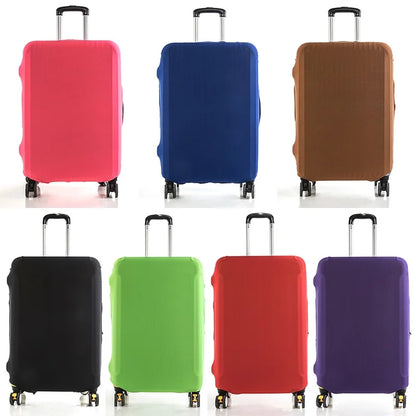 Funda protectora para maleta de viaje de moda, funda protectora para equipaje, color sólido, adecuada para maletas de 18 a 28 pulgadas.