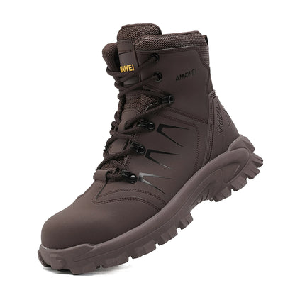 Zapatos de seguridad para el trabajo para hombres, zapatillas ligeras de trabajo protectoras, zapatos ligeros, zapatos transpirables, zapatos de trabajo antiperforación.