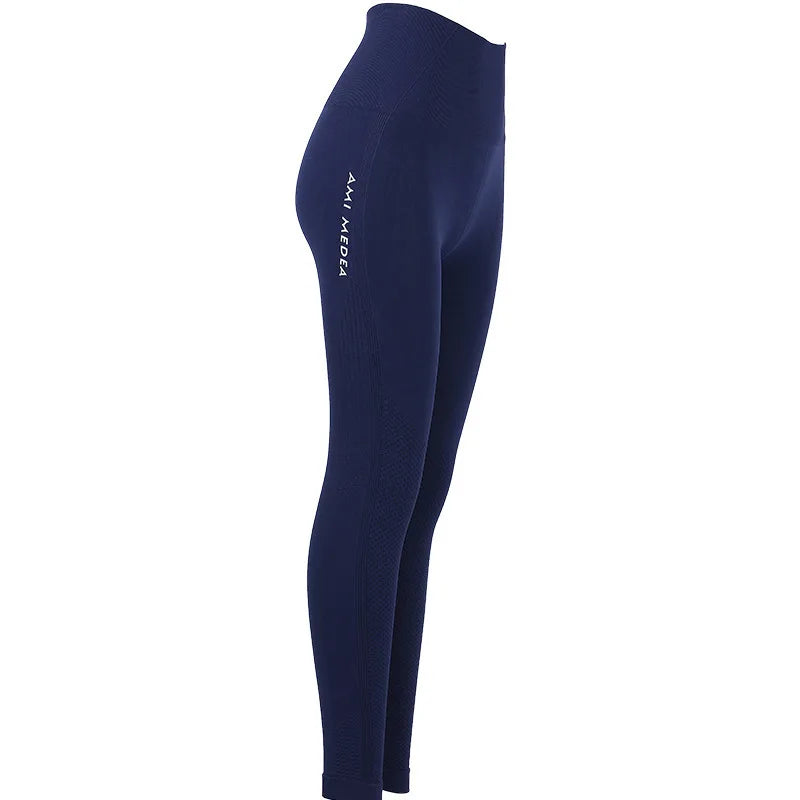 Pantalones de yoga sin costuras, leggings de cintura alta para gimnasio, deportivos, para mujer, mallas de fitness para mujer, mallas para correr con control de abdomen