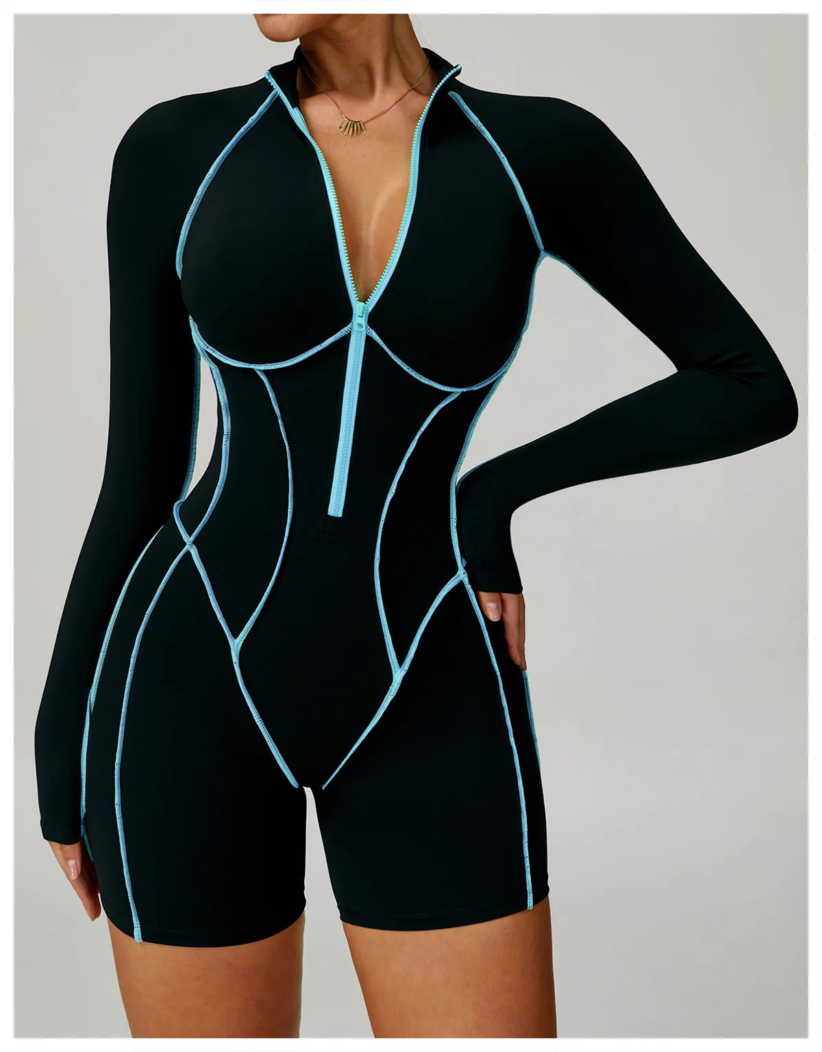 Mono deportivo de mujer Hearuisavy, de alta intensidad para fitness, casual, sin espalda, para yoga, de una pieza, de secado rápido, para gimnasio y entrenamiento.