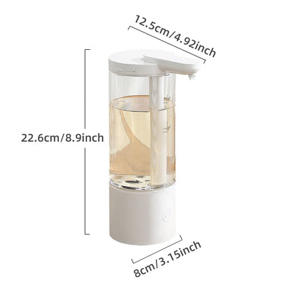 Dispensador automático de jabón líquido de 500 ml para cocina, recargable por USB, sin contacto, de alta capacidad, para detergente. También apto para baño.