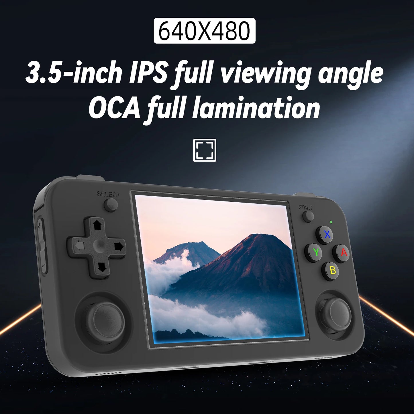 Consola portátil ANBERNIC RG35XX H para videojuegos, pantalla IPS de 3,5 pulgadas y 640 x 480, reproductor de juegos retro, 3300 mAh, más de 5000 juegos.