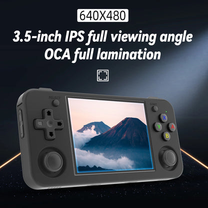 Consola portátil ANBERNIC RG35XX H para videojuegos, pantalla IPS de 3,5 pulgadas y 640 x 480, reproductor de juegos retro, 3300 mAh, más de 5000 juegos.