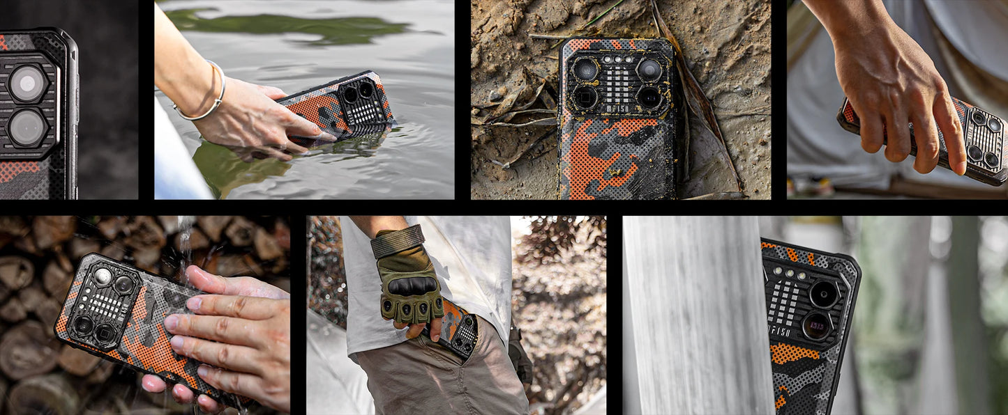 Teléfono robusto IIIF150 B2 Pro con procesador MTK Helio G99, Android, 10 000 mAh, carga de 30 W, 24 GB de RAM, 256 GB de almacenamiento, cámara de 108 MP, pantalla de 6,8" y 120 Hz.