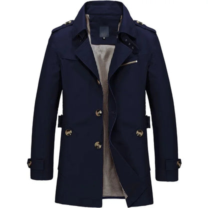 Chaqueta de trabajo informal de algodón para hombre, nueva chaqueta cortavientos de algodón puro, ligera, para primavera y otoño.