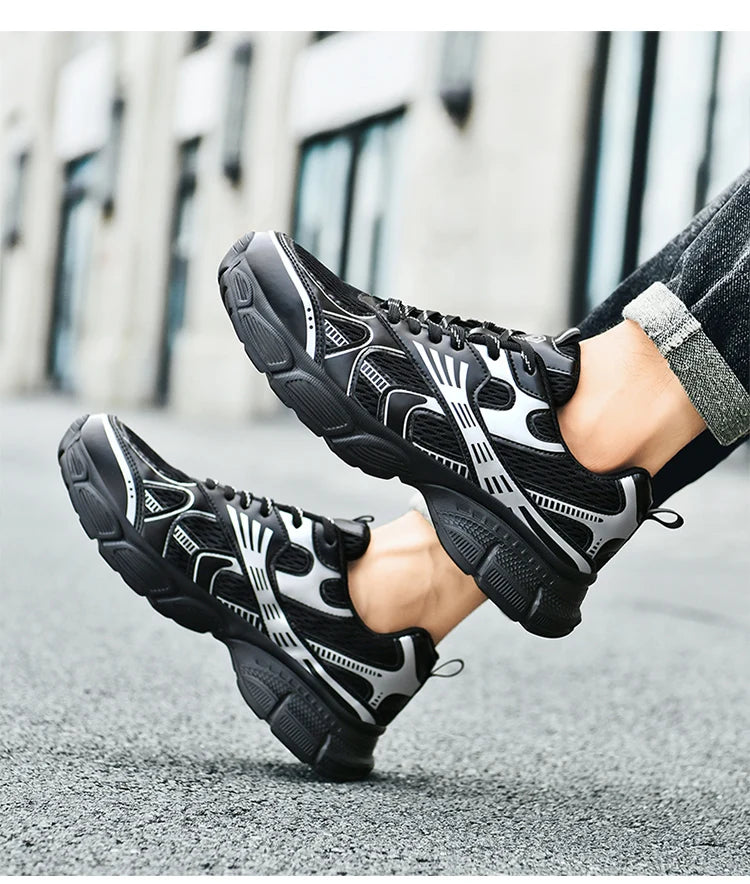 Zapatos de seguridad para hombre, ligeros y cómodos, calzado de trabajo para mujer, zapatillas con puntera de acero, transpirables, antideslizantes, botas de trabajo de verano para senderismo.