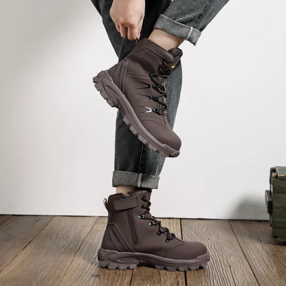 Zapatos de seguridad para el trabajo para hombres, zapatillas ligeras de trabajo protectoras, zapatos ligeros, zapatos transpirables, zapatos de trabajo antiperforación.