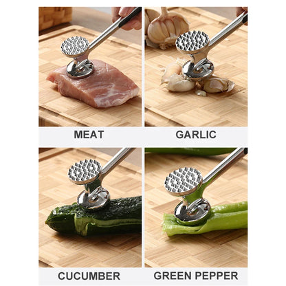 KEMORELA - Ablandador de carne de alta calidad, herramientas para carne, filete, res, pollo, martillo, mazo de metal de aluminio, herramientas de cocina