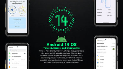 【Estreno mundial】Ulefone Armor 33 Pro 5G Teléfono resistente con batería de 25500 mAh, 512 GB de ROM, pantalla trasera de 6,59" y 3,4" a 120 Hz, NFC y Android.