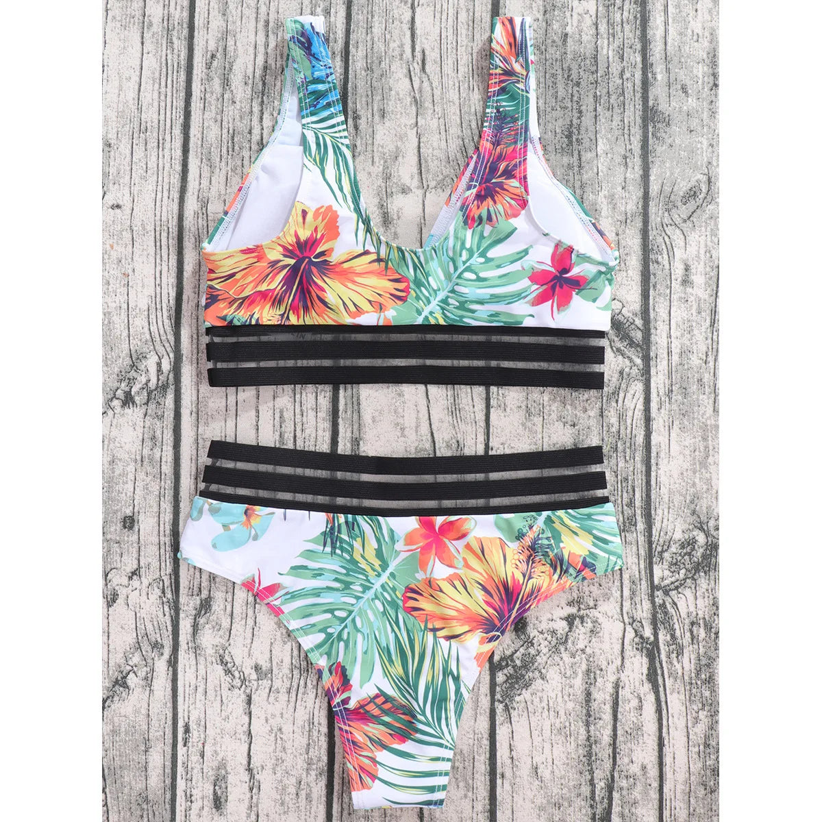 Bikini con estampado sexy de moda 2024 para mujer, traje de baño de cintura alta, traje de baño para mujer, traje de baño para natación, ropa de playa de verano