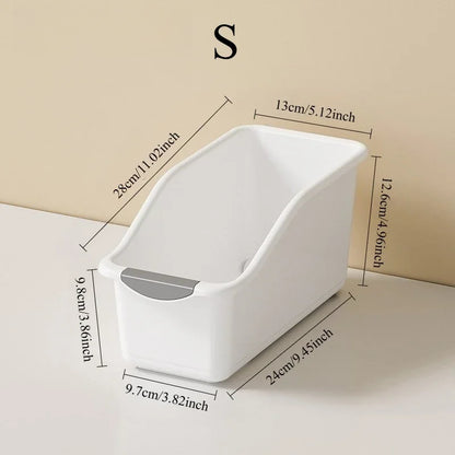 Organizador de gabinete con ruedas, contenedores de almacenamiento grandes, estantes ajustables, espacios estrechos, caja de organización multiusos para cocina y hogar