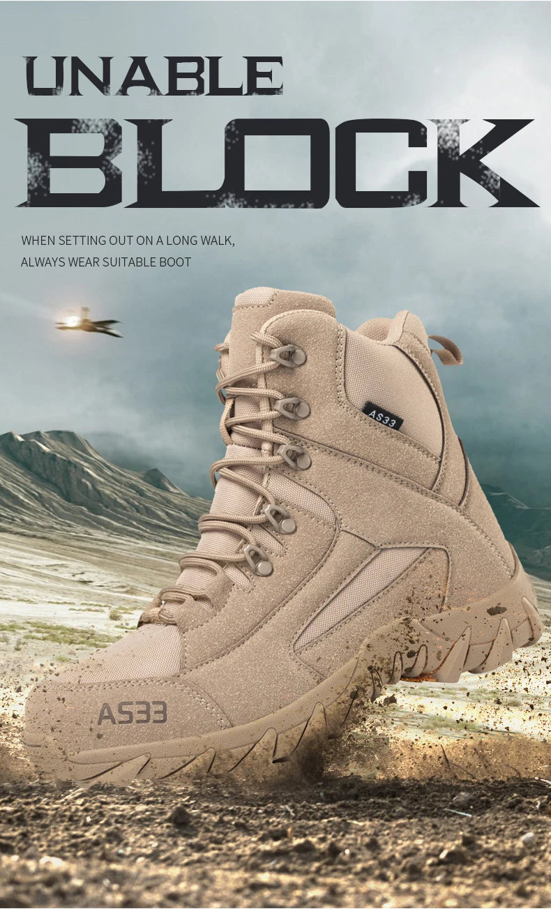 Botas de nieve para hombre de alta calidad, cálidas y de felpa, para invierno, para exteriores, con plataforma antideslizante.