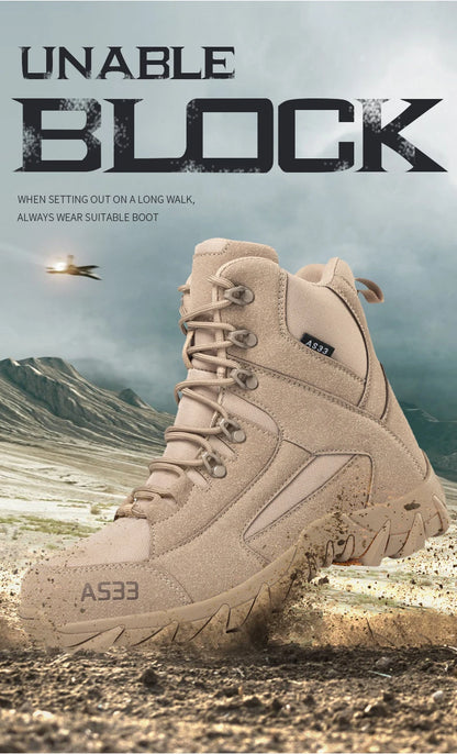 Botas de nieve para hombre de alta calidad, cálidas y de felpa, para invierno, para exteriores, con plataforma antideslizante.