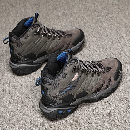 Botas de invierno HIKEUP para hombre, botas de senderismo para exteriores, de ante, de caña alta, impermeables, tácticas, de combate, militares.