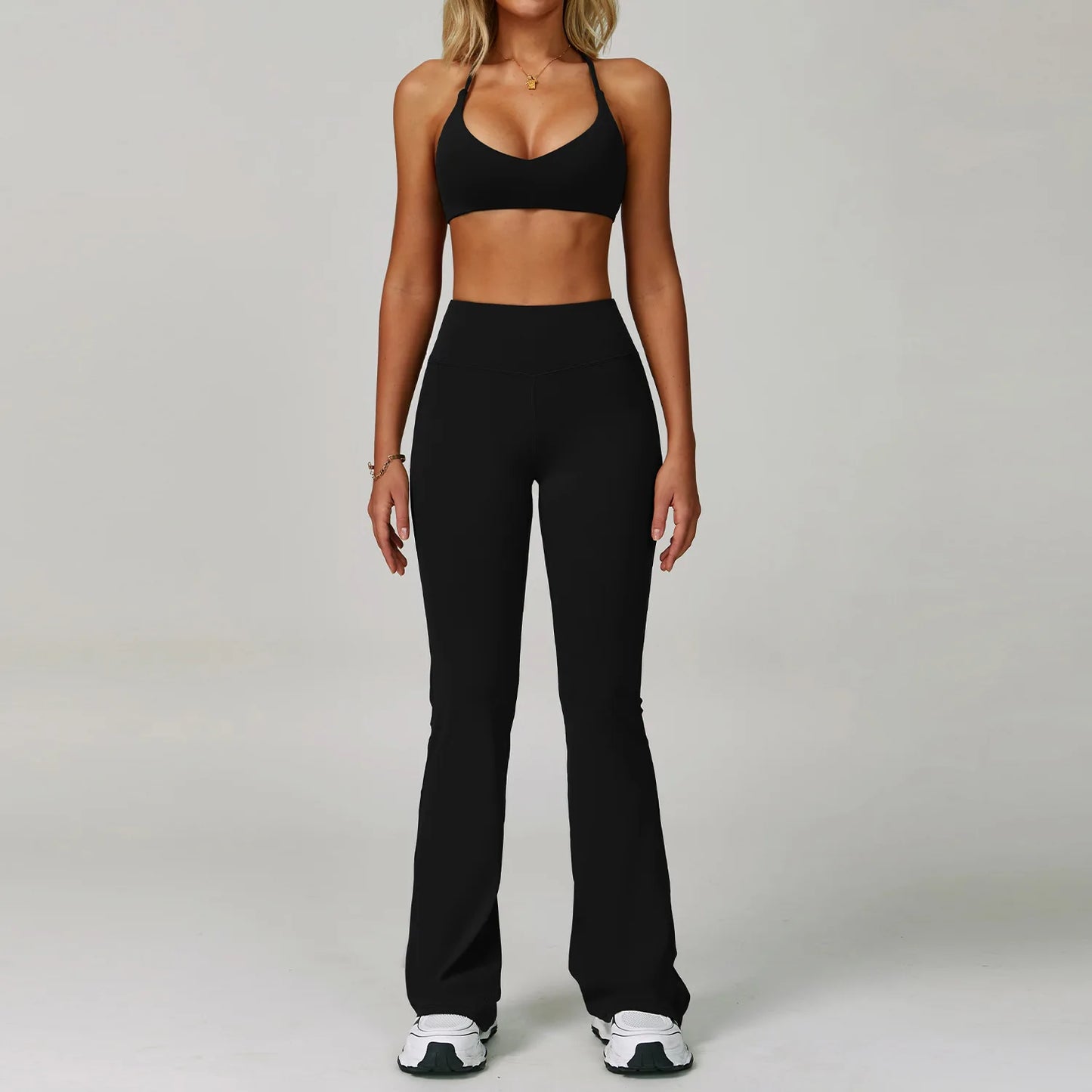 2 Piece Set Women's Tracksuit Fitness Clothes Yoga Sets Sportswear Workout Bra High Waist Leggings Set Gym Clothing Sports Suits