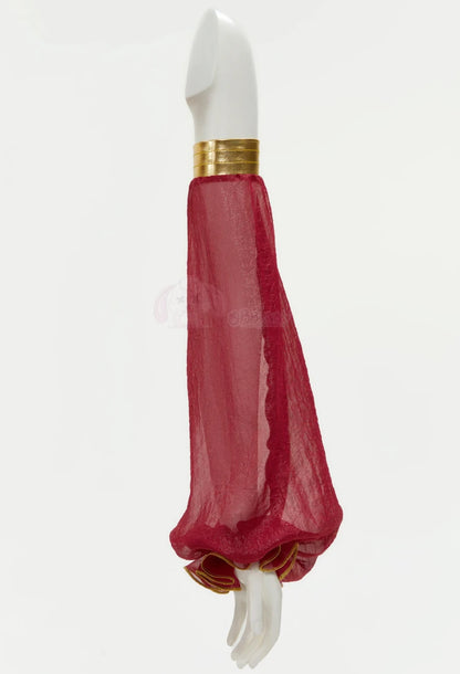 New Mooyiyi cos Leia Scarlet Salsa Dress Cosplay costume Halloween Christmas S-XL 2025 Sexy Red Dancer Dress