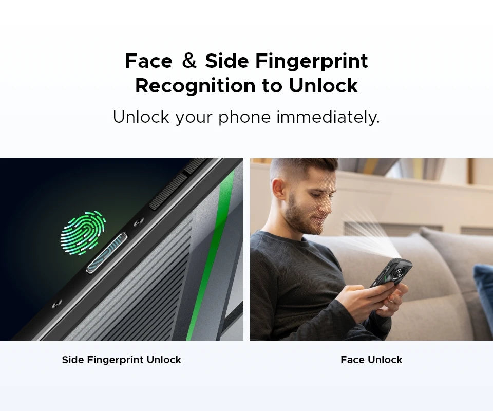 Teléfono resistente DOOGEE S Cyber ​​Pro, 12 GB de RAM, 512 GB de almacenamiento, procesador Helio G100, pantalla IPS FHD+ de 6,6" y 120 Hz, batería de gran capacidad de 10800 mAh, carga de 33 W y NFC.