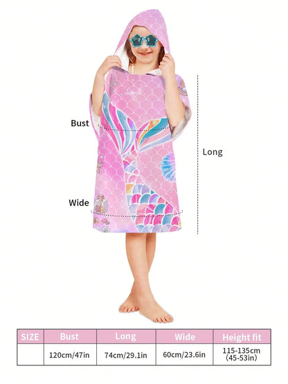 Accesorios para bebés, bata de baño con dibujos animados para niños, capa con capucha, toalla de playa, bata de baño con dibujos animados para bebés y niños.