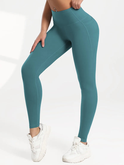 Leggings de yoga para mujer, 2 unidades, con bolsillos, color liso, para gimnasio, actividades al aire libre, cintura alta, ajustados, pantalones deportivos para correr.