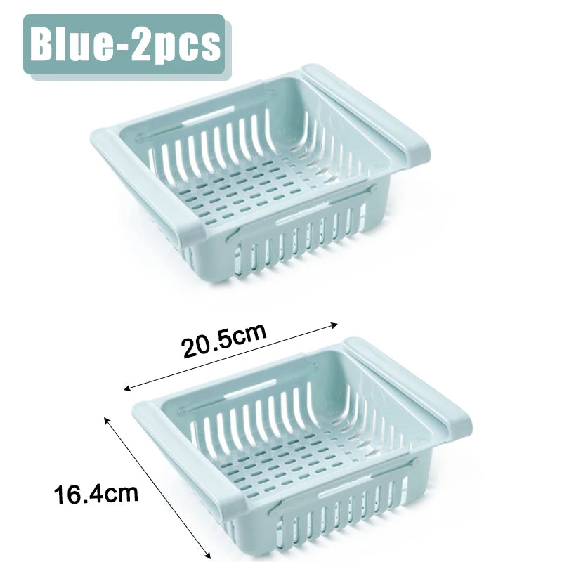 Organizador de refrigerador, caja de almacenamiento, creativo, multifuncional, cajón para refrigerador, para frutas, huevos, alimentos, contenedor de almacenamiento de plástico, estante