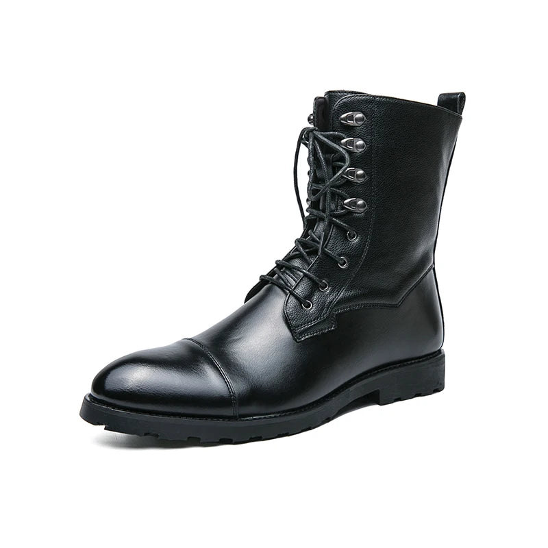 Botas de hombre estilo americano 2024 Marca de moda Botines cómodos para hombre