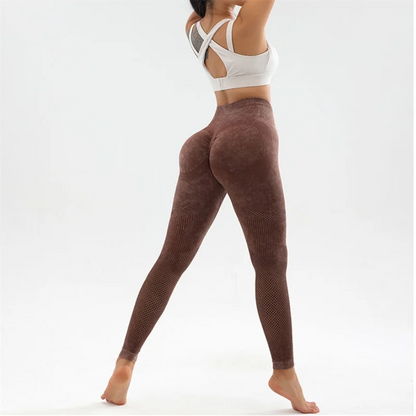 Leggings para mujer, pantalones de yoga para fitness, mallas deportivas sin costuras, pantalones de gimnasio con efecto push-up, pantalones de entrenamiento de cintura alta elásticos.
