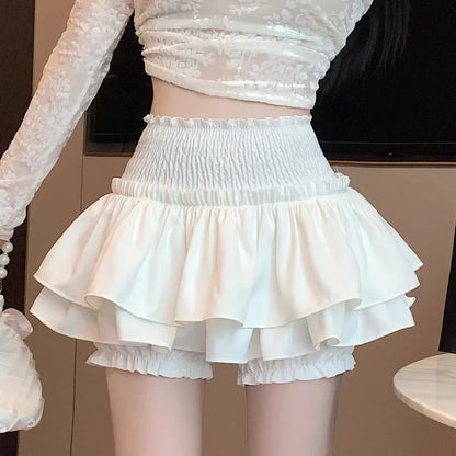 Minivestido estilo ballet con diseño adelgazante de cintura alta para mujer, recién llegado, verano 2024, versión coreana, falda de pastel picante dulce