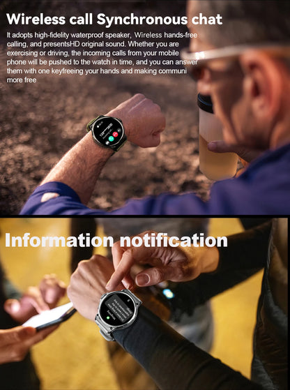Reloj inteligente Ultra HD de 1,85 pulgadas para hombre, con GPS, pulsera deportiva para exteriores, batería grande de 710 mAh, reloj de seguimiento de actividad física para Android e iOS.