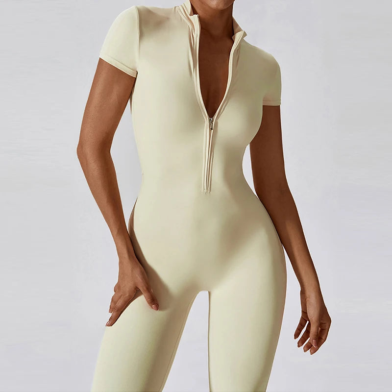 Conjunto de yoga de verano para mujer, ropa deportiva para entrenamiento, mono de gimnasio, mono deportivo siamés para mujer