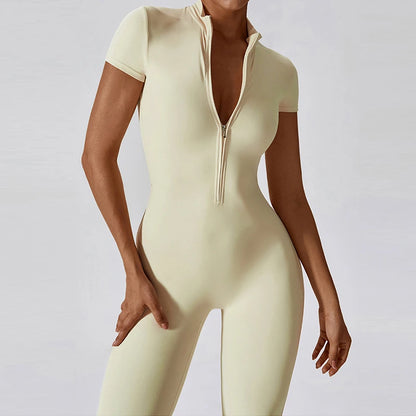 Conjunto de yoga de verano para mujer, ropa deportiva para entrenamiento, mono de gimnasio, mono deportivo siamés para mujer