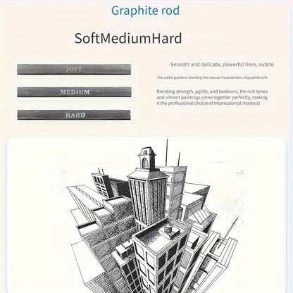 33 piezas de suministros de dibujo, suministros de dibujo para artistas, suministros de dibujo para niños, juegos de bocetos, aprendizaje de estudio, productos de almacenamiento