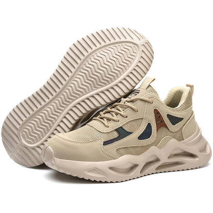 Zapatos de seguridad ligeros para hombre y mujer, zapatos de trabajo con puntera de acero, botas de trabajo, zapatillas deportivas transpirables para hombre y mujer, botas tácticas