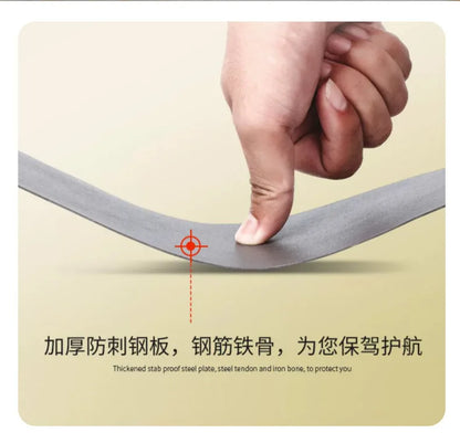 ROCKROOSTER Zapatos de senderismo para hombre, botas de caza impermeables, zapatos de seguridad de cuero, botines tácticos, zapatos de trabajo, zapatillas deportivas con punta de acero